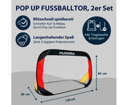 HUDORA Pop up Fußballtore 2er Set 2