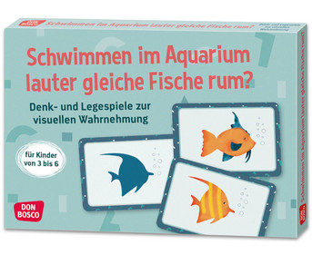 Denk und Legespiel Schwimmen im Aquarium lauter gleiche Fische rum?