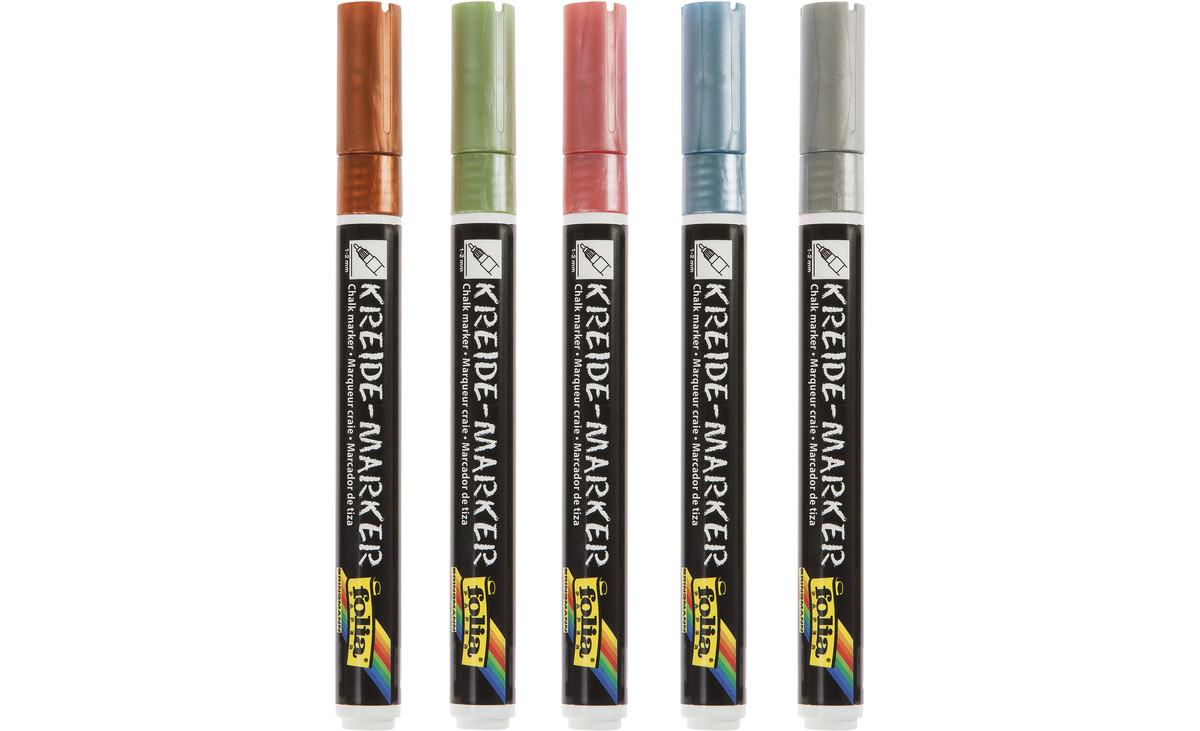 Kreidemarker „Metallic Effects“, 5er-Set