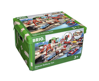 BRIO® Straßen & Schienen – Bahn Set Deluxe