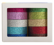 folia Glitzer Tape 10er Set bunt 7