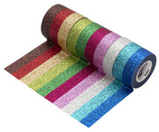 folia Glitzer Tape 10er Set bunt 2