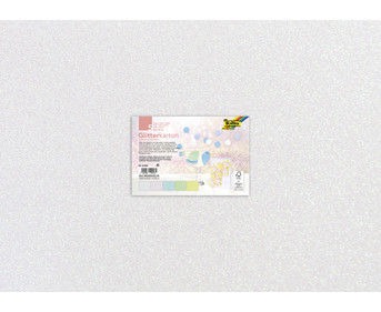 Glitterkarton Pastell 300 g/m² 50 x 70 cm 5 Bogen 5 Farben