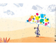 Kamishibai Bildkarten Das Zebra mit dem Regenschirm 3