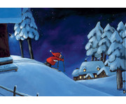 Kamishibai Bildkarten Der kleine Weihnachtsmann reist um die Welt 2