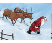Kamishibai Bildkarten Der kleine Weihnachtsmann reist um die Welt 4