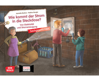 Kamishibai Bildkarten Wie kommt der Strom in die Steckdose?