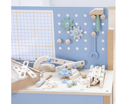 Betzold Kinderwerkbank mit Konstruktionsspiel pastell 5