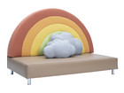 Betzold Regenbogensofa mit Kissen
