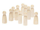 Holzfiguren blanko 12 Stück