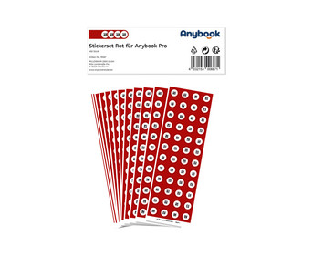 Anybook Pro Stickerset rot