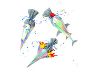folia Schultüten Bastelset Space School 2