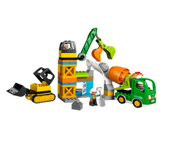 LEGO® DUPLO® Baustelle mit Baufahrzeugen