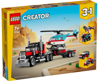 LEGO® Creator Tieflader mit Hubschrauber