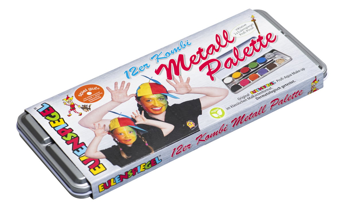 Eulenspiegel 12er Metallkasten Leer – Ideal Für 3,5 Ml Farbtuben Oder Pinselaufbewahrung