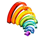 Acryl Regenbogen 7 teilig 2
