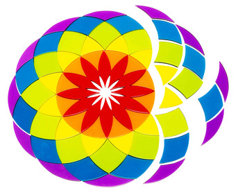 Acrylformen Großes Mandala 61 teilig