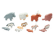 Europäische Tiere magnetisch 4er Set 1