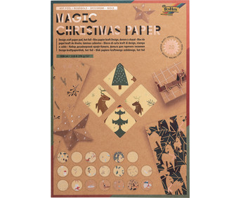 folia Kraftpapierblock Magic Christmas Paper 20 Blatt