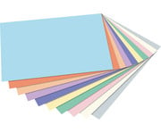 Tonpapier Pastell 100 Bogen 10 Farben 5