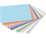 folia Tonpapier Pastell 130 g/m² DIN A4 100 Blatt 10 Farben 5