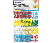 Moosgummi Glitzer Sticker Buchstaben 200 Stück 1