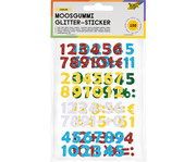 Moosgummi Glitzer Sticker Zahlen 200 Stück 1