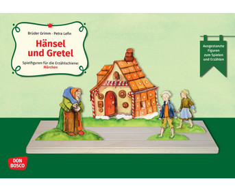 Hänsel und Gretel Spielfiguren für die Erzählschiene