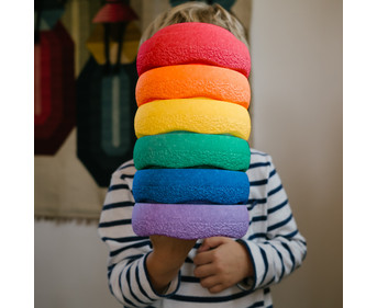 stapelstein® Mini rainbow 6 Stück ∅ 13 5 cm