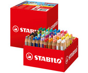 STABILO® Buntstifte woody 3 in 1 XL Box 24 Farben inkl Spitzer 76 Stück 1