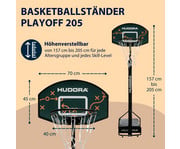 HUDORA Basketballständer Playoff 205 2