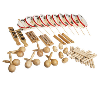 Percussion Set Holz 37 tlg