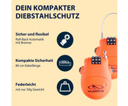 HUDORA Kabelschloss 4