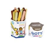 GIOTTO Fasermaler Turbo Maxi Skin Tones 16 Stück 1