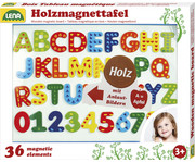 LENA® Holzmagnettafel mit Buchstaben und Zahlen 1