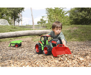 LENA® GIGA TRUCKS Traktor mit Frontlader & Anhänger 5