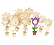 Blumen Bilderrahmen blanko 12 Stück 1