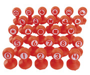Zahlen und Formenstempel 26 Stück 1