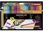 STABILO® Creative Set Arty Pen 68 und point 88 18 Farben 36 Stück