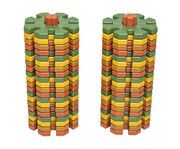 POLYDRON Konstruktions Set Erstes Octoplay 40 teilig 6