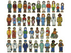 Holzfiguren: Menschen unter uns