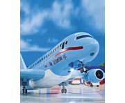 Siku Verkehrsflugzeug mit Zubehör 4