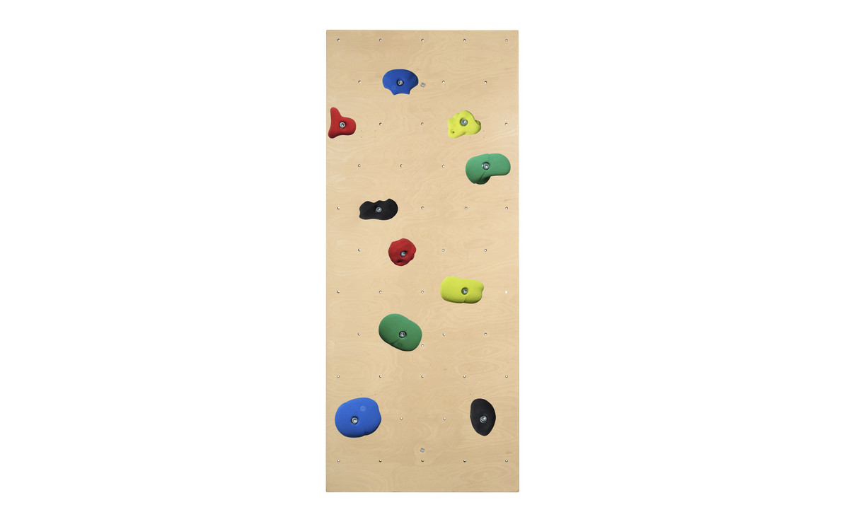 Kletterwand für Sprossenwand inkl. Klettergriff-Set „Leicht“