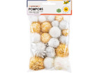 folia Glitzer Pompons Weihnachten 30 Stück