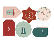 folia Adventskalender Set in Juteoptik 49 teilig 3