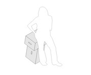 Xbrick® 2er Set Multifunktionshocker Baustein 5
