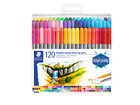 STAEDTLER Doppelfasermaler in sort Farben 120 Stück