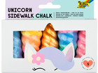 folia Einhorn Straßenmalkreide 5 Stück