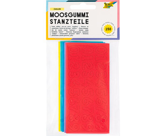 folia Moosgummi Stanzteile Zahlen 150 Stück