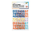 folia Moosgummi Glitter Sticker Zahlen 112 Stück